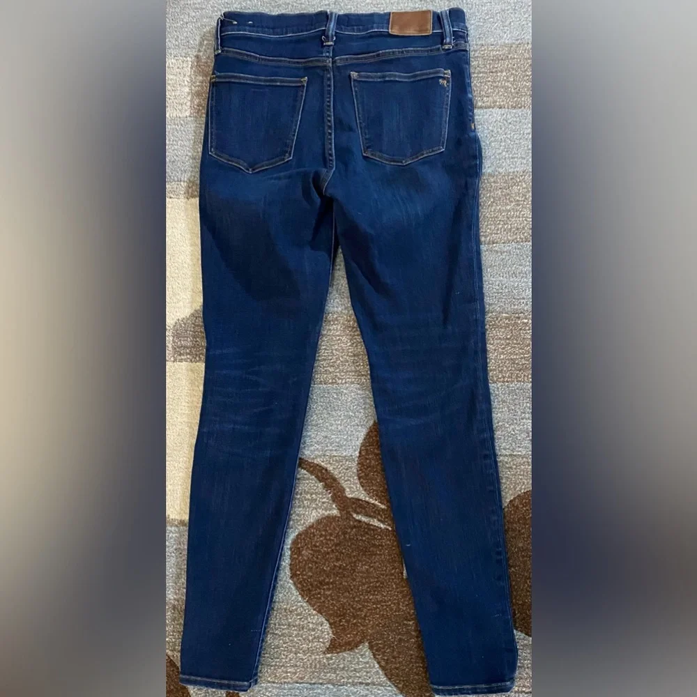 Madewell 9” High-Rise Skinny Jeans Dark Blue Wash